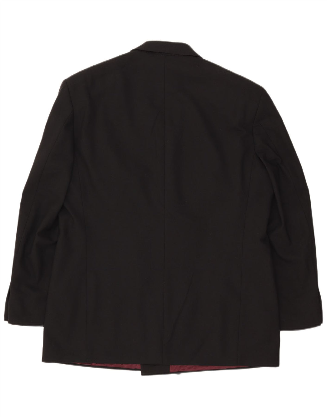 Marks & Spencer Mens Double Breasted Blazer Jacket UK 44 XL Black Polyester