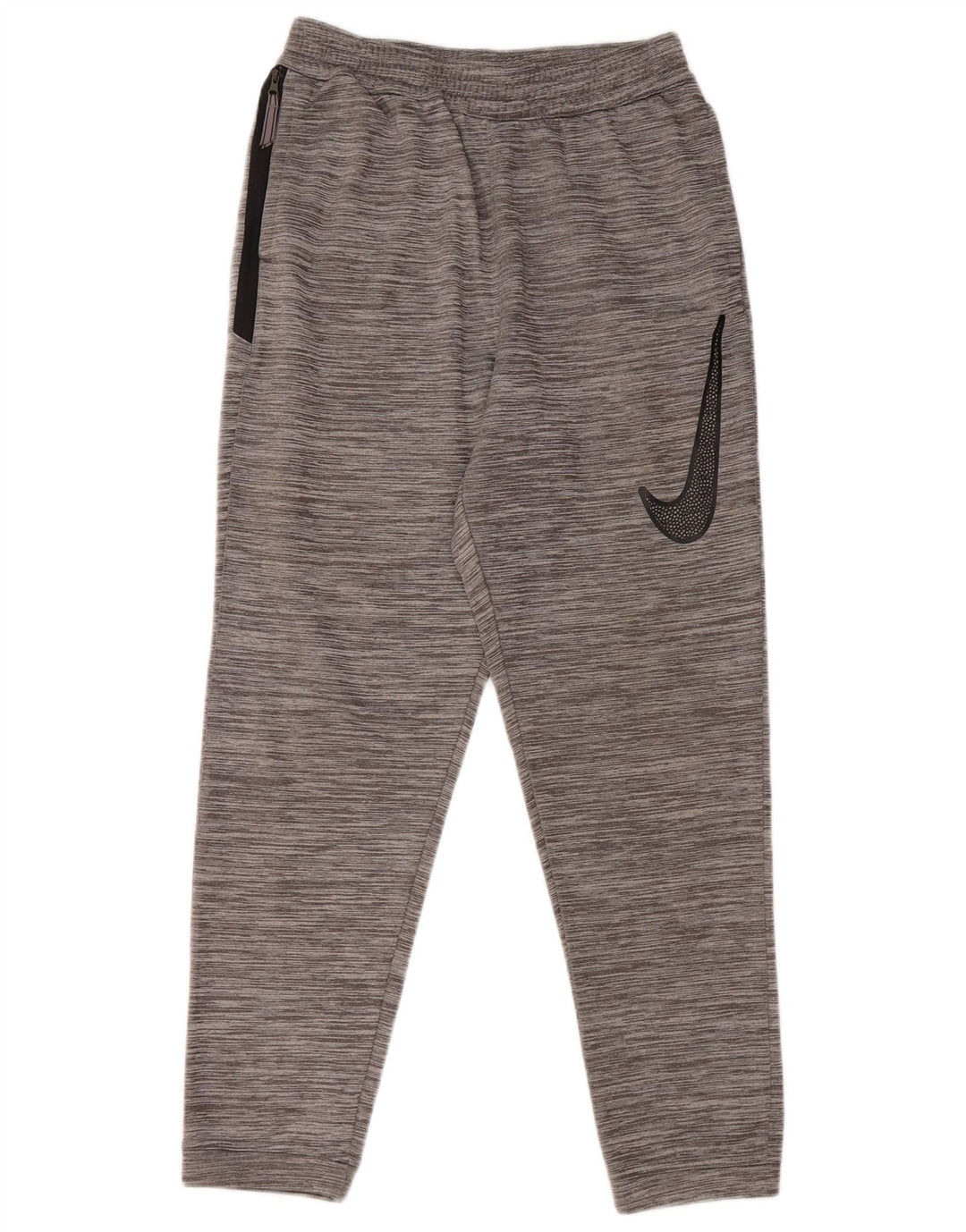 NIKE Boys Dri Fit Tracksuit Trousers Joggers 13-14 Years XL Grey Flecked