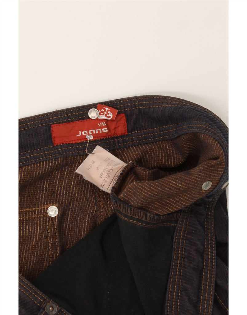 VERO MODA Womens Flare Cargo Casual Trousers W38 L29 Navy Blue Striped Vintage Vero Moda and Second-Hand Vero Moda from Messina Hembry 