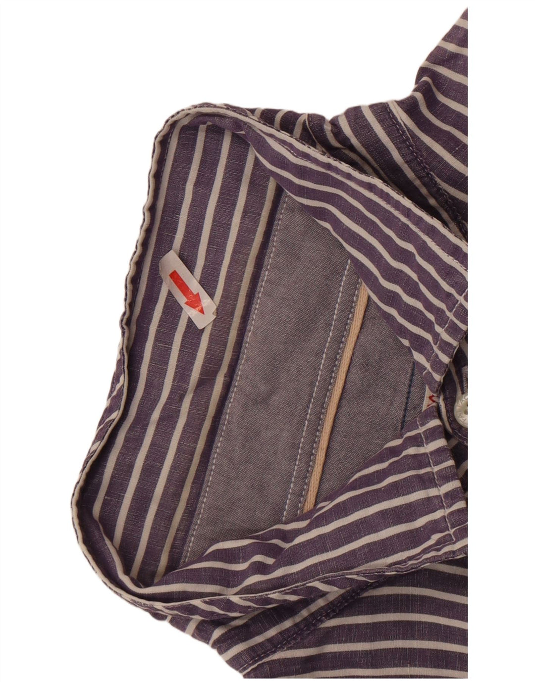 Fat Face Mens Shirt XL Navy Blue Striped Cotton