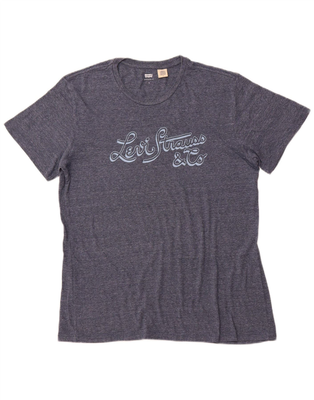 LEVI'S Mens Graphic T-Shirt Top Large Blue