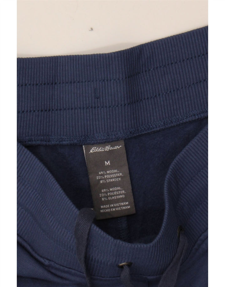 EDDIE BAUER Womens Tracksuit Trousers UK 14 Medium Navy Blue Modal Vintage Eddie Bauer and Second-Hand Eddie Bauer from Messina Hembry 