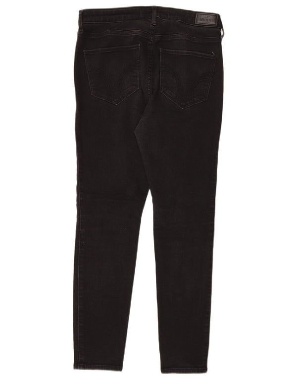 Hollister Womens High Waist Super Skinny Jeans W29 L26 Black Cotton
