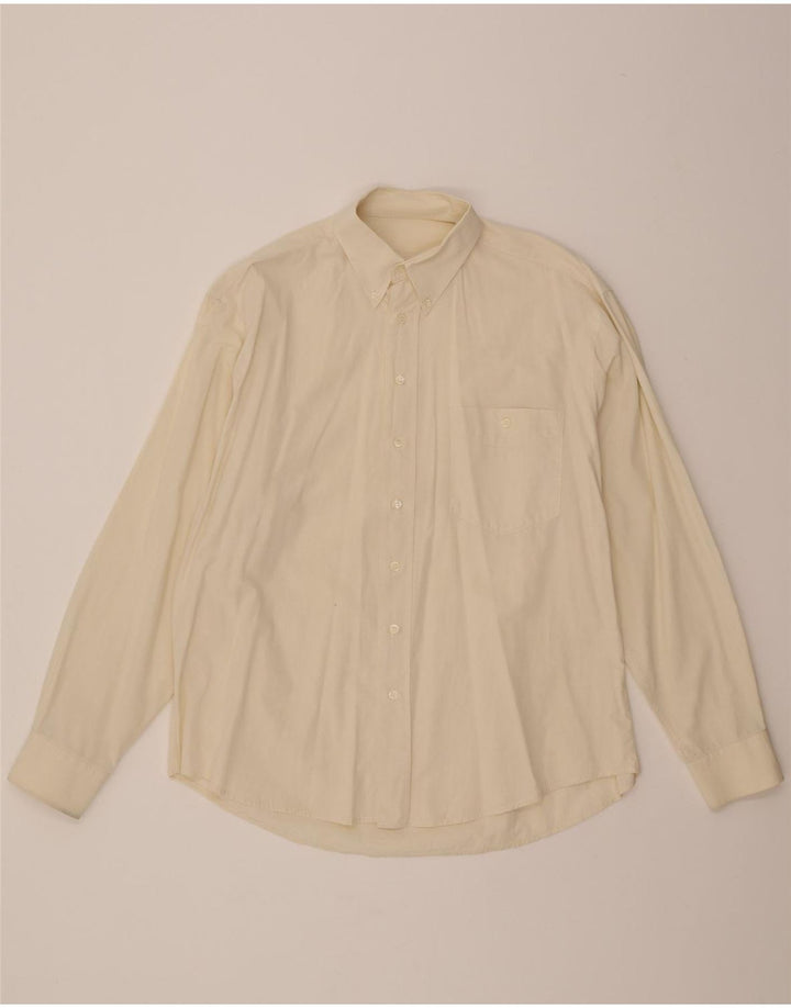 YORN Mens Shirt Size 41 Large Off White Cotton Vintage Yorn and Second-Hand Yorn from Messina Hembry 