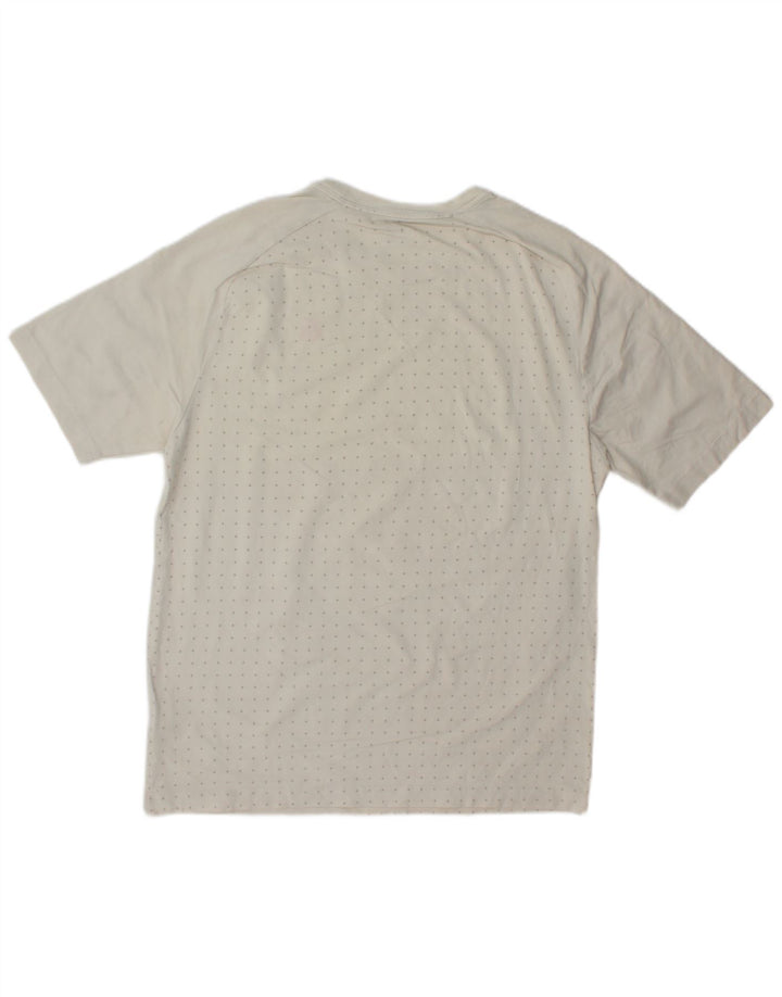 Nike Mens T-Shirt Top Medium White Spotted Cotton