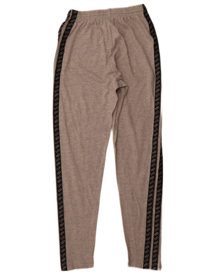 ASICS Womens Graphic Tracksuit Trousers UK 12 Medium  Grey Colourblock
