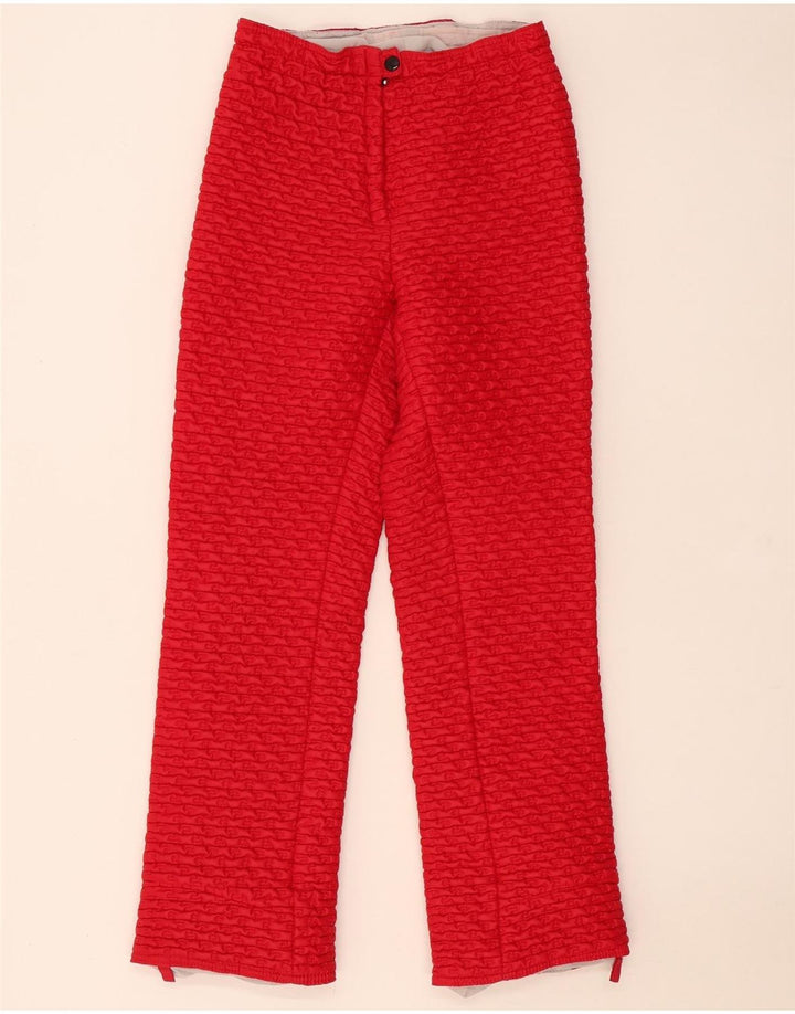 Vintage Womens Ski Trousers W26 L27 Red