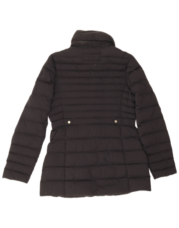 Tommy Hilfiger Womens Padded Jacket UK 12 Medium Navy Blue Polyamide