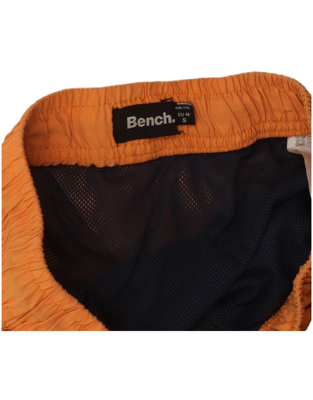 Bench Mens Graphic Swimming Shorts Small Orange Polyester