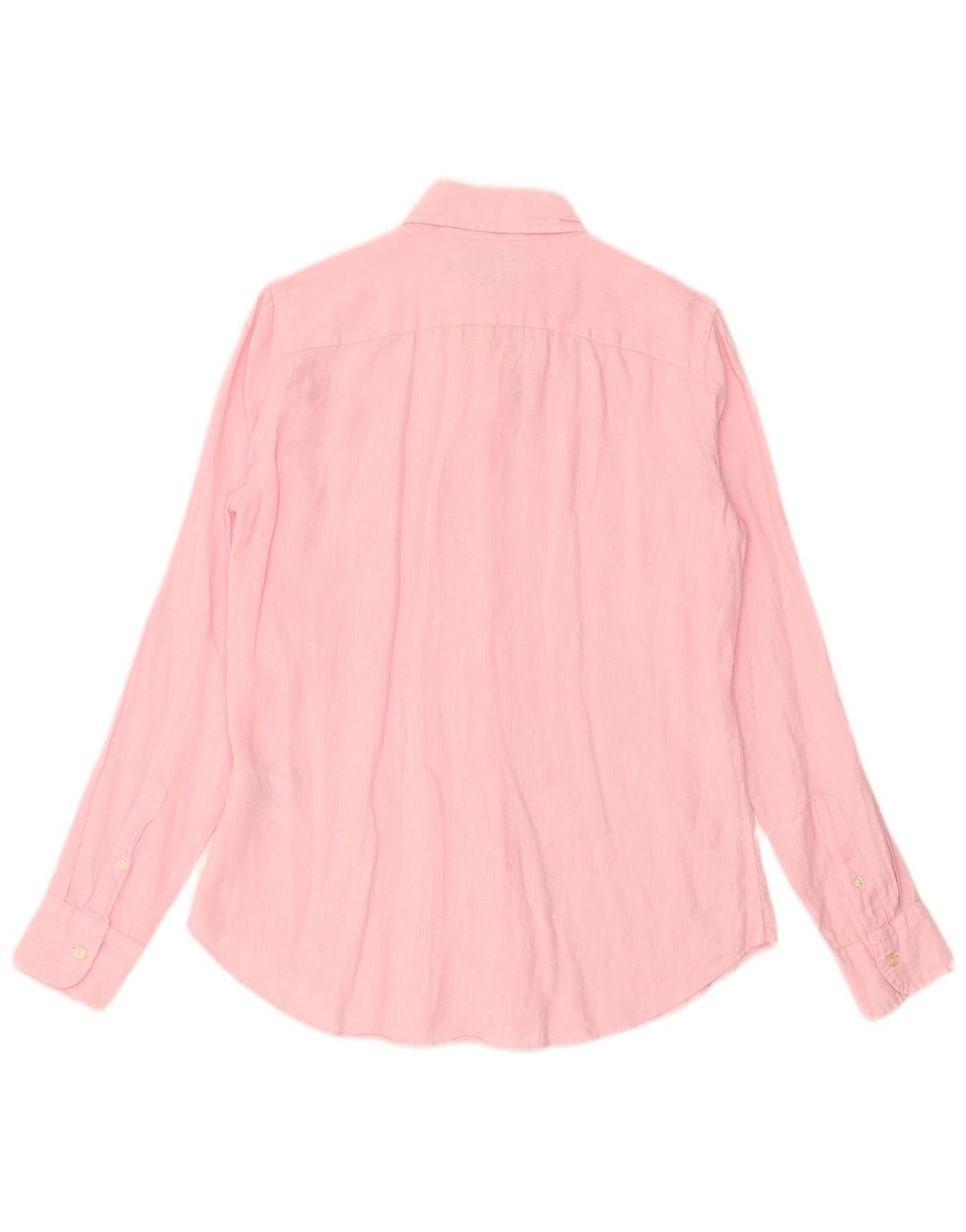 RALPH LAUREN Mens Relaxed Fit Shirt Small Pink Linen