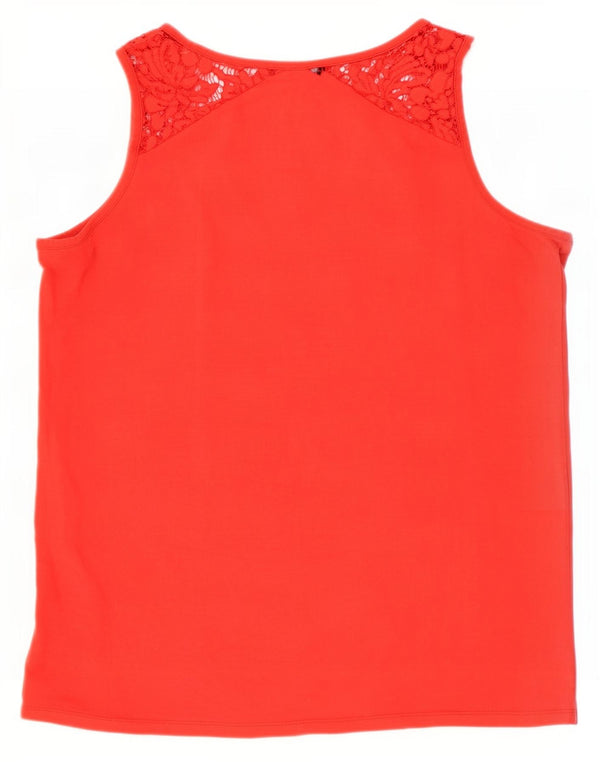 Liu Jo Womens Graphic Vest Top UK 16 Large Red Floral