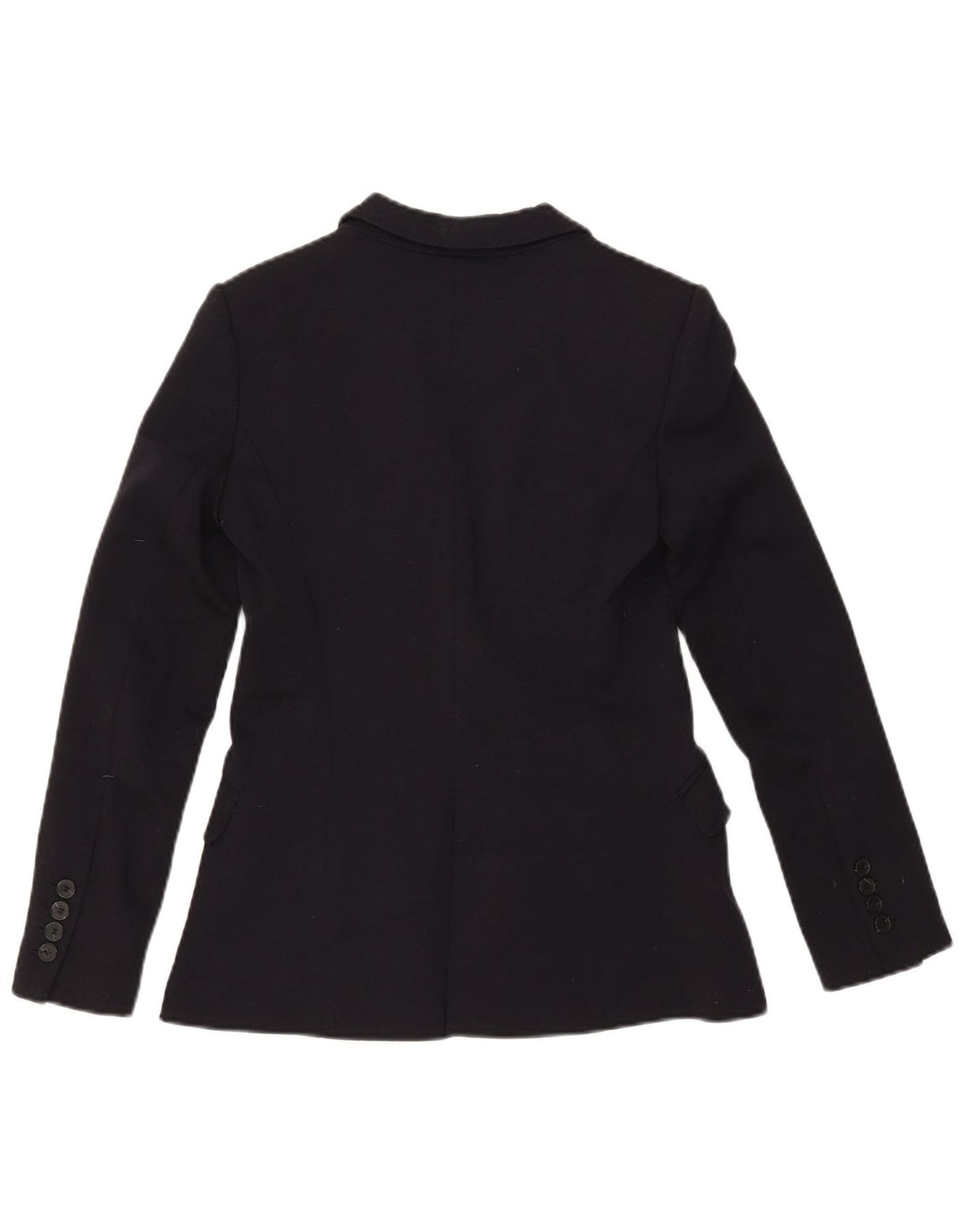 Zara Womens 1 Button Blazer Jacket UK 10 Small Black Polyester