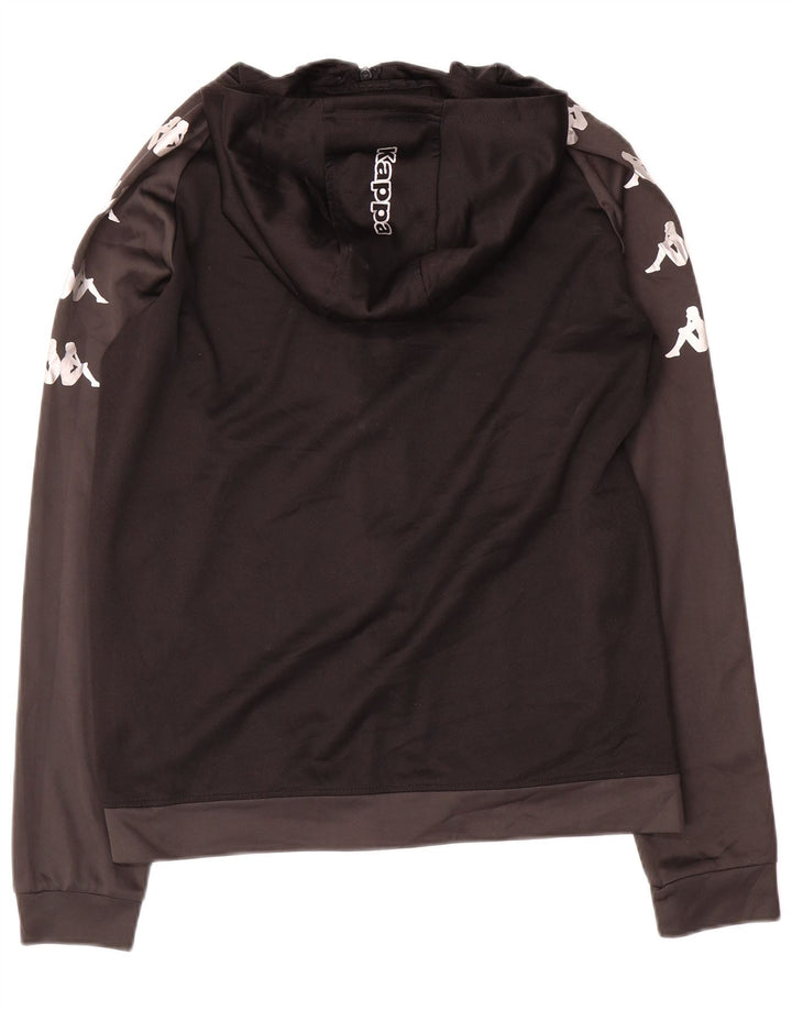 Kappa Mens Lewes Graphic Tracksuit Top Jacket Medium Black Colourblock