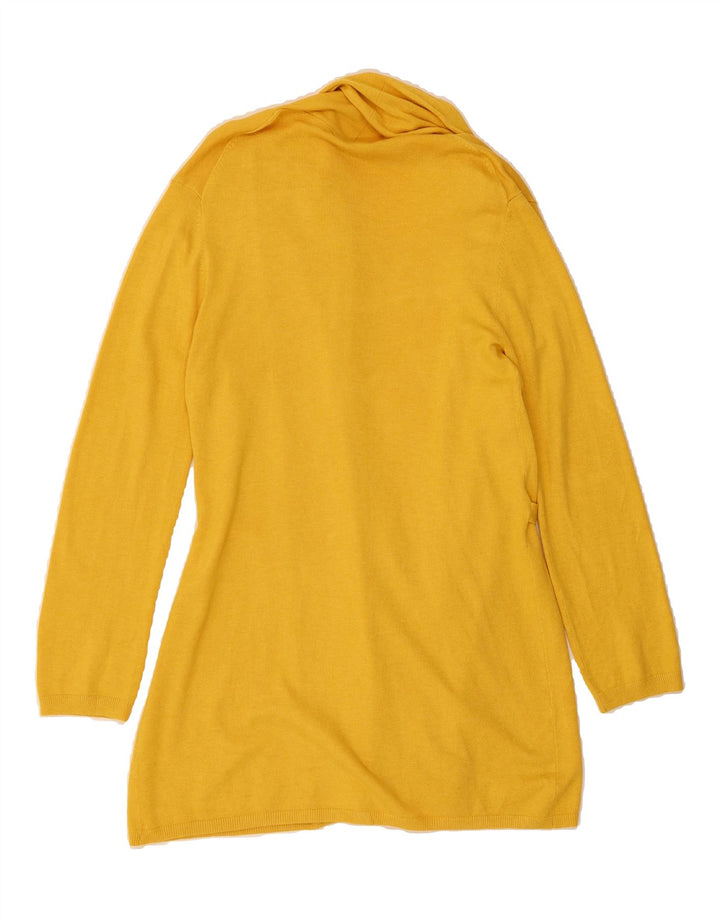 ZARA Womens Longline Open Cardigan Sweater UK 14 Medium Yellow Vintage Zara and Second-Hand Zara from Messina Hembry 