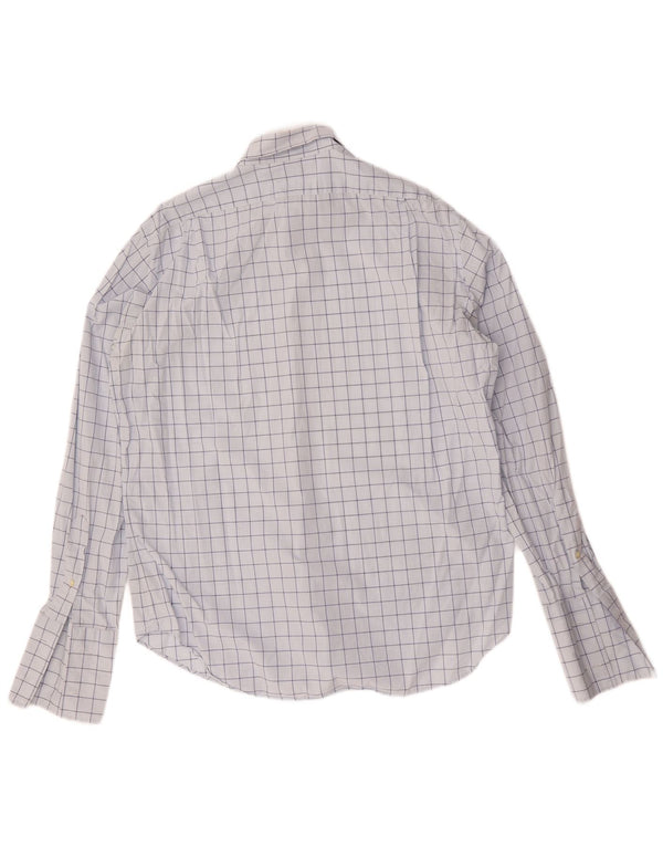 Polo Ralph Lauren Mens Curham Formal Shirt Size 16 40/41 Large Blue Check