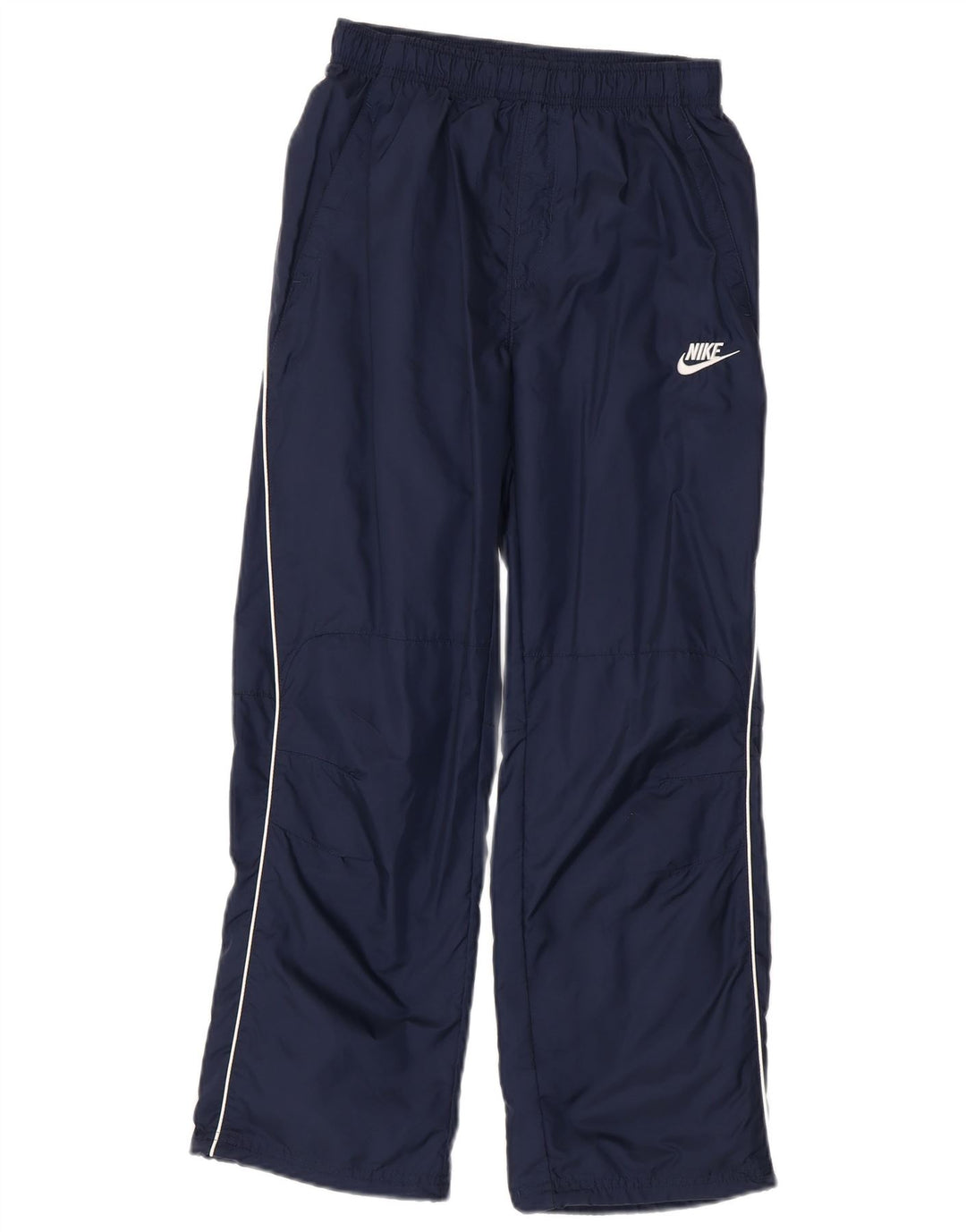 NIKE Boys Tracksuit Trousers 10-11 Years Medium Navy Blue Nylon