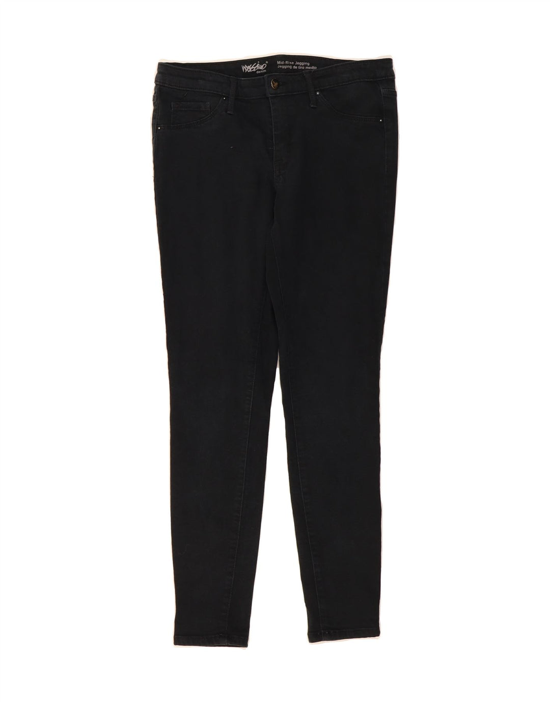 MOSSIMO Womens Mid Rise Jegging Jeans US 8 Medium W29 L29 Black Cotton Vintage Mossimo and Second-Hand Mossimo from Messina Hembry 