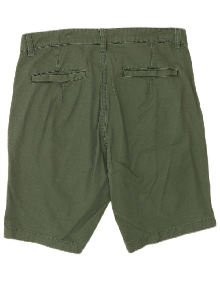 Dack's Mens Regular Fit Chino Shorts IT 46 Small W30  Green Cotton