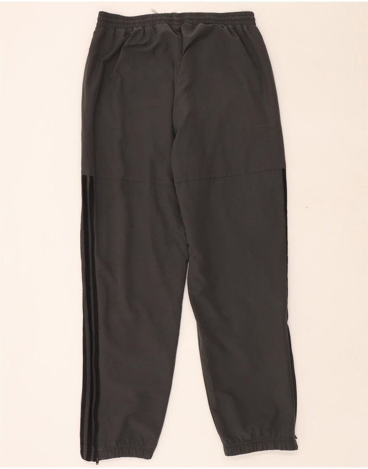 ADIDAS Mens Tracksuit Trousers Joggers Large  Grey Polyester
