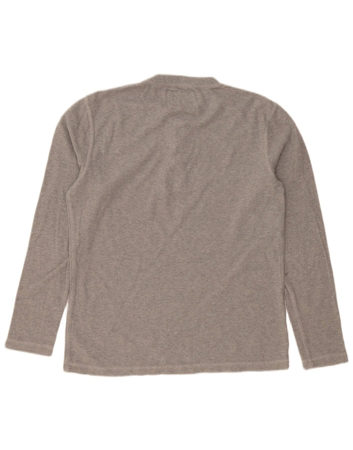 SUPERDRY Mens Top Long Sleeve Medium Grey