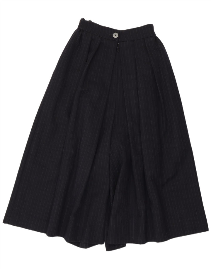 JOHN ROCHA Womens Flare Casual Trousers UK 10 Small W25 Navy Blue