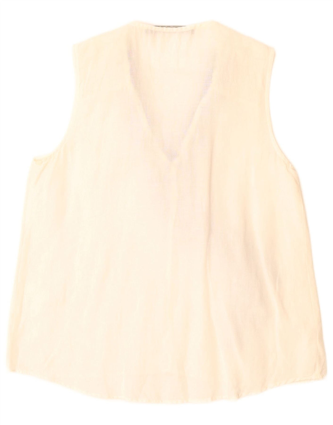 Zara Womens Sleeveless Blouse Top UK 6 XS White