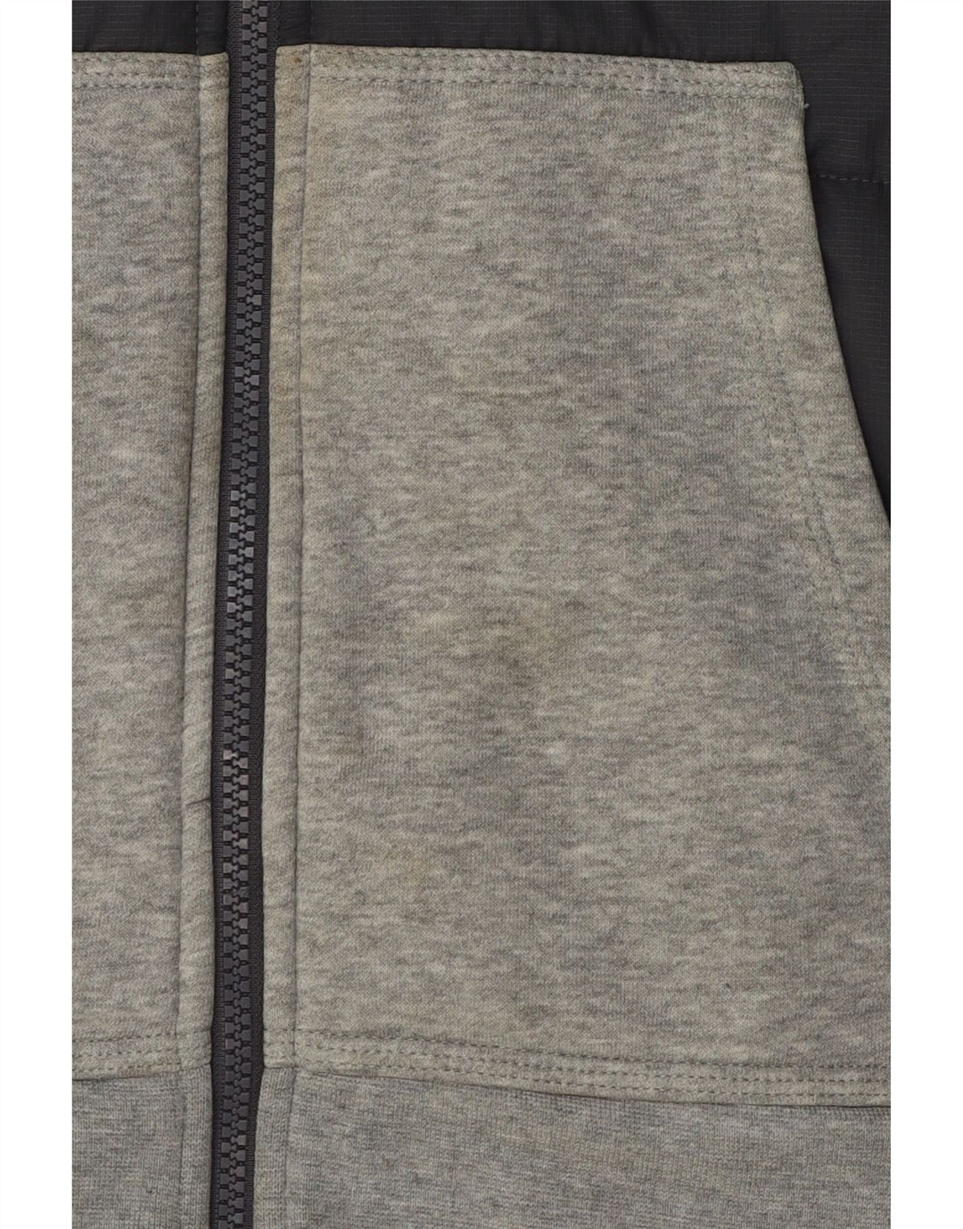 Nike Mens Zip Hoodie Sweater Medium Grey Colourblock Cotton