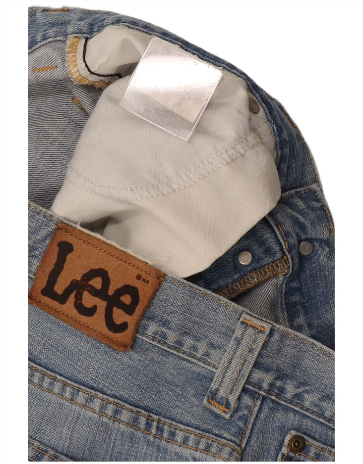 Lee Mens Straight Jeans W33 L36 Blue Cotton