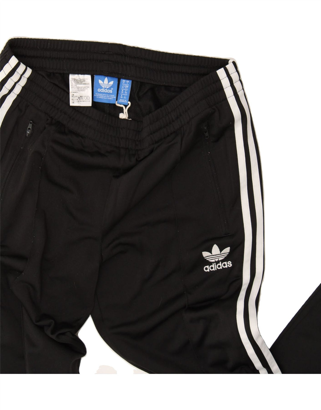 ADIDAS Womens Tracksuit Trousers UK 10 Small Black Polyester Vintage Adidas and Second-Hand Adidas from Messina Hembry 