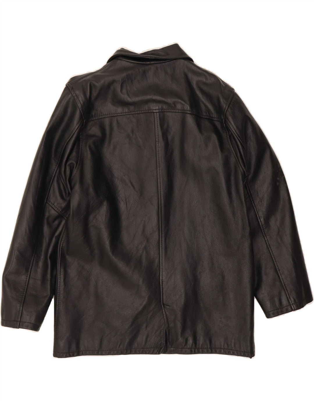 BAYSIDE Womens Leather Jacket UK 16 Large Black Leather Vintage Bayside and Second-Hand Bayside from Messina Hembry 