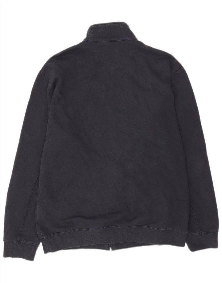 Champion Mens Tracksuit Top Jacket XL Navy Blue Cotton