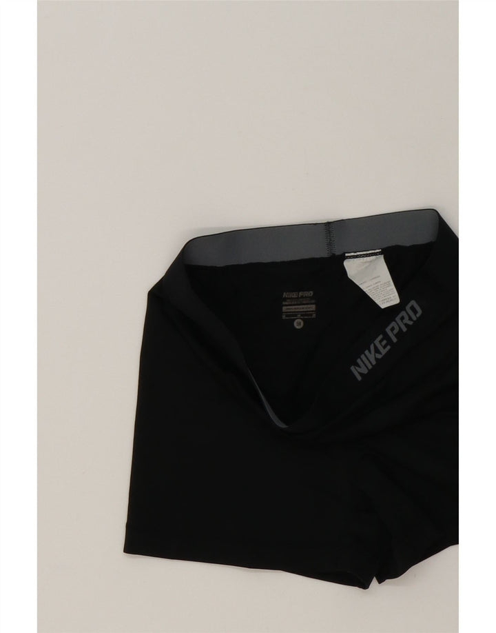 NIKE Womens Dri Fit Sport Shorts UK 12 Medium  Black Polyester Vintage Nike and Second-Hand Nike from Messina Hembry 
