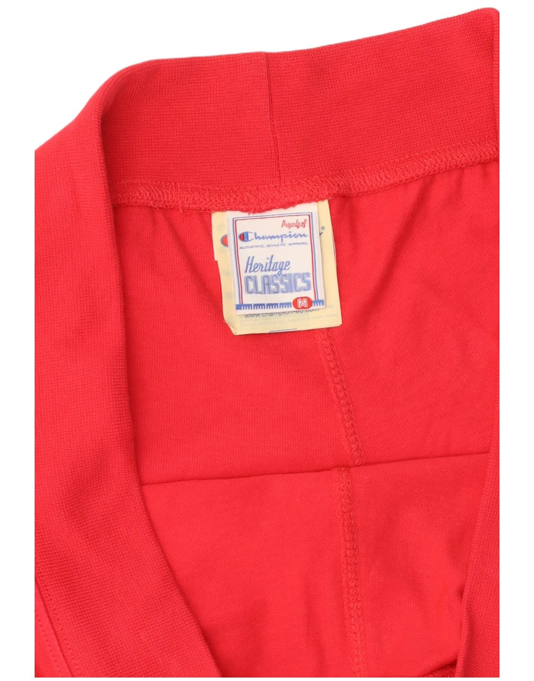 CHAMPION Womens Heritage Classics Sport Shorts UK 14 Medium  Red Cotton