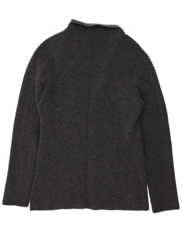 Liu Jo Mens 3 Button Knit Blazer Jacket UK 42 XL Grey Wool