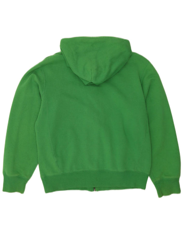 Nike Mens Zip Hoodie Sweater UK 39/41 Medium Green Cotton