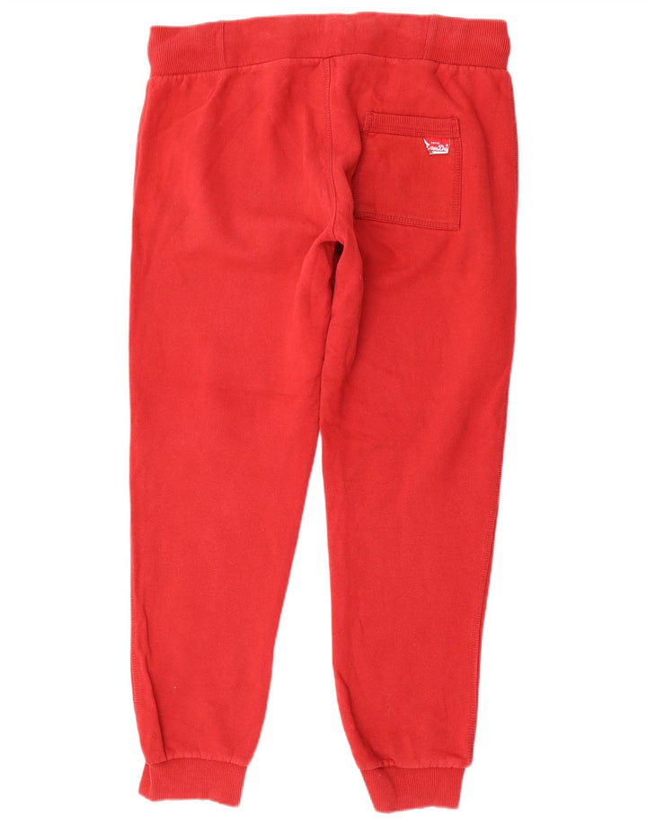 SUPERDRY Mens Track & Field Graphic Tracksuit Trousers Joggers Large  Red