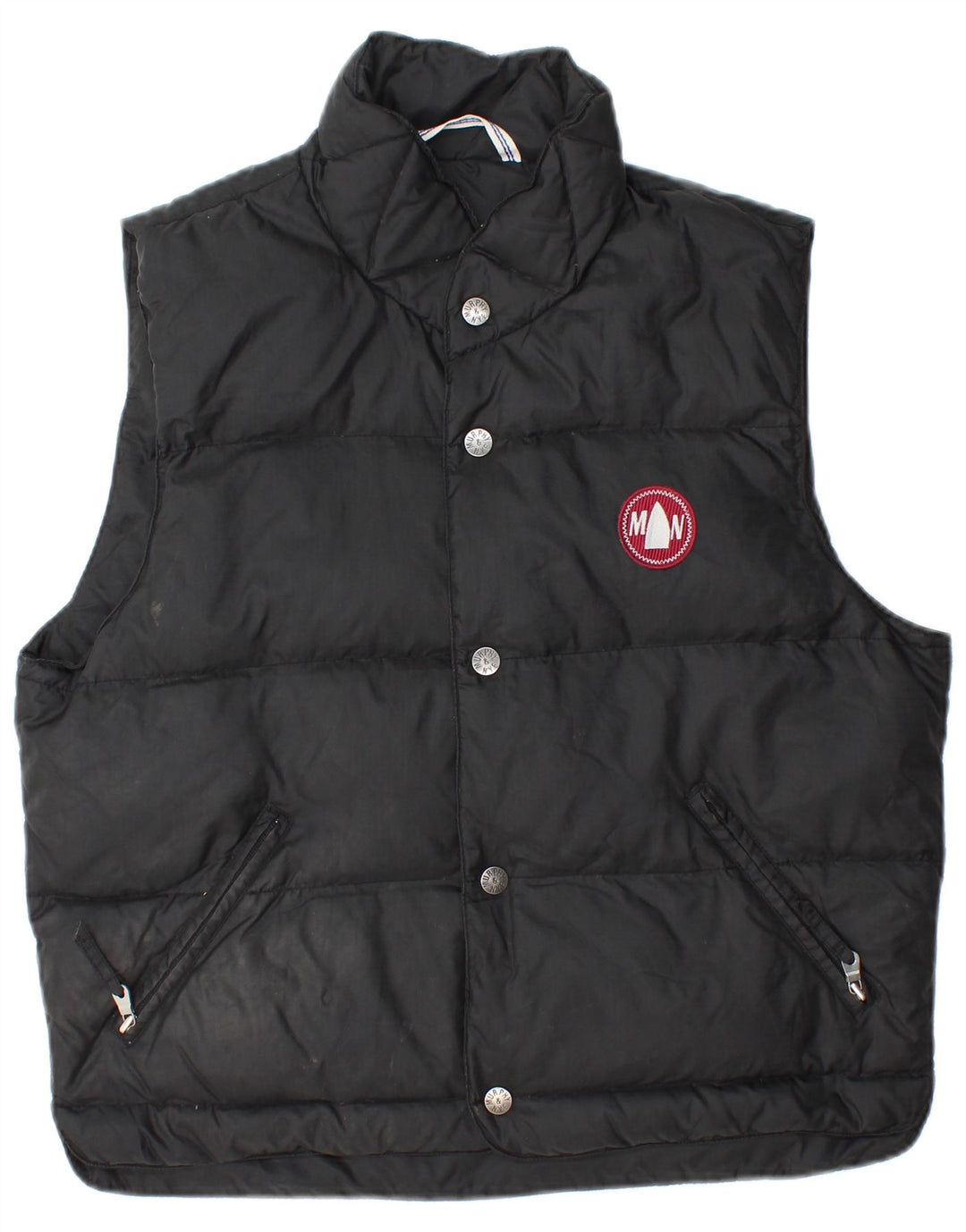 MURPHY & NYE Mens Padded Gilet UK 36 Small Black Polyamide