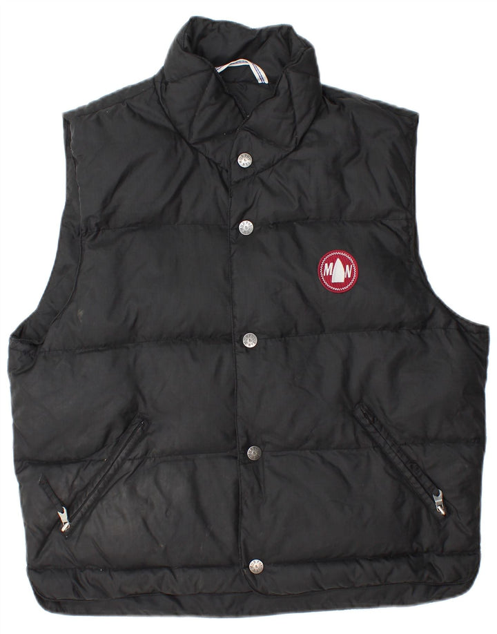 MURPHY & NYE Mens Padded Gilet UK 36 Small Black Polyamide