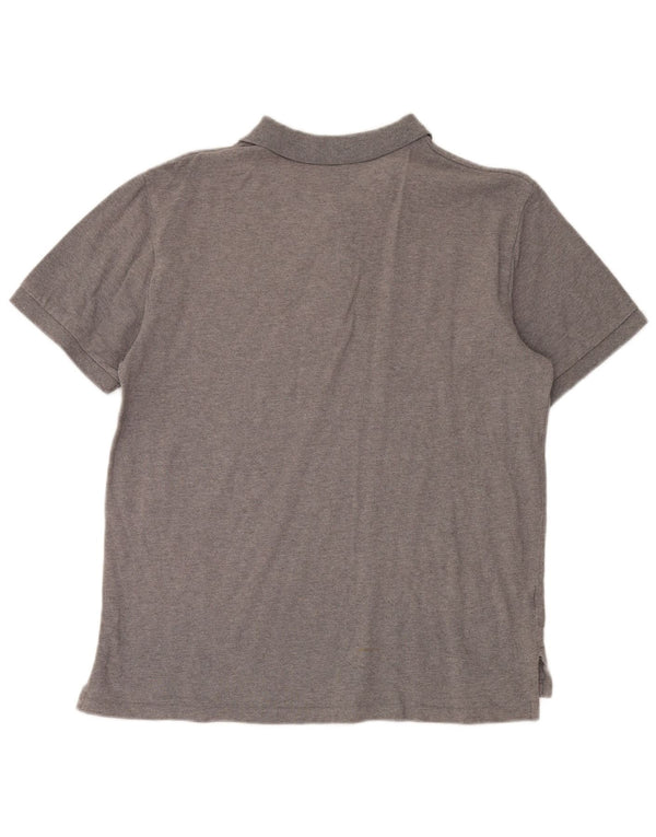 Eddie Bauer Mens Polo Shirt Large Grey