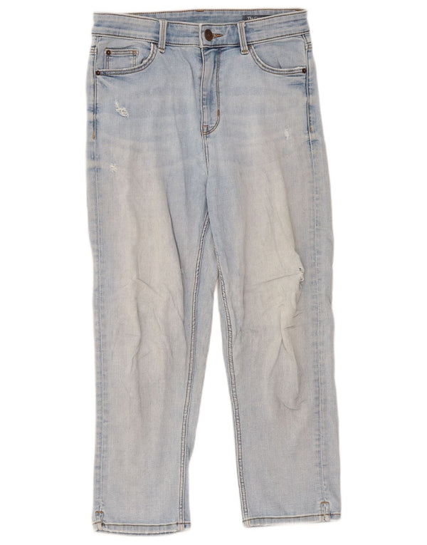 Marks & Spencer Womens The Carrie Cropped Jeans UK 10 Small W28 L22 Blue