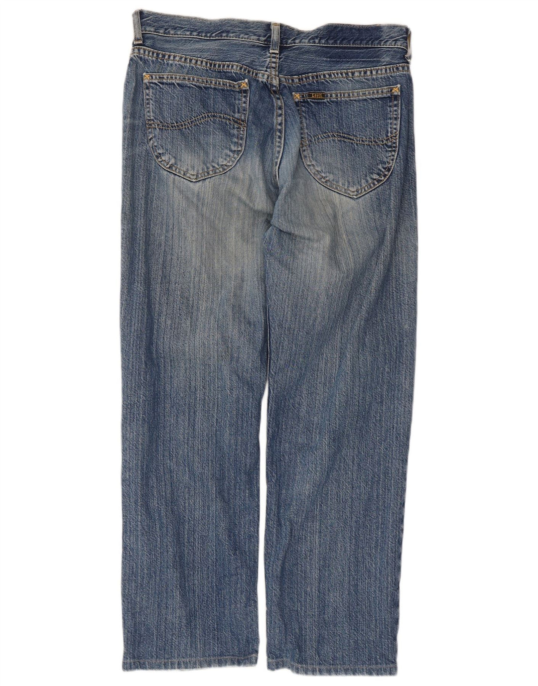 Lee Mens Seattle Straight Jeans W34 L27 Blue Cotton