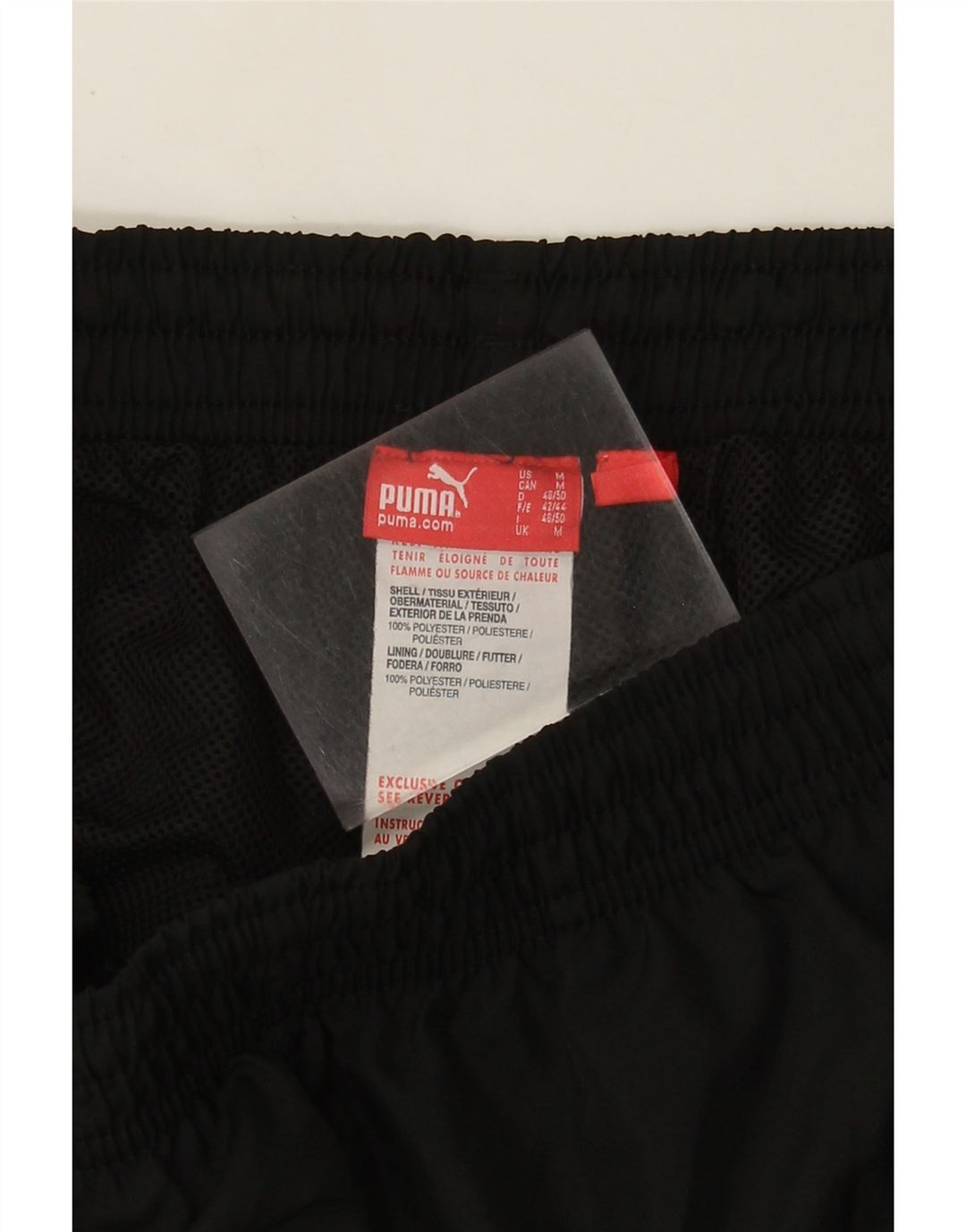 Puma Mens Graphic Capri Tracksuit Trousers Medium  Black Polyester