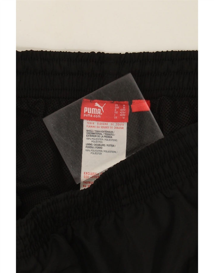 Puma Mens Graphic Capri Tracksuit Trousers Medium  Black Polyester