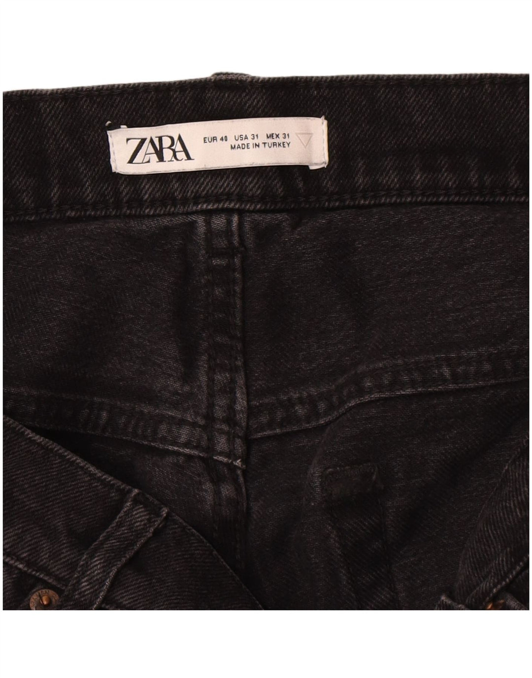 Zara Mens Slim Jeans EU 40 Medium W31 L30 Black