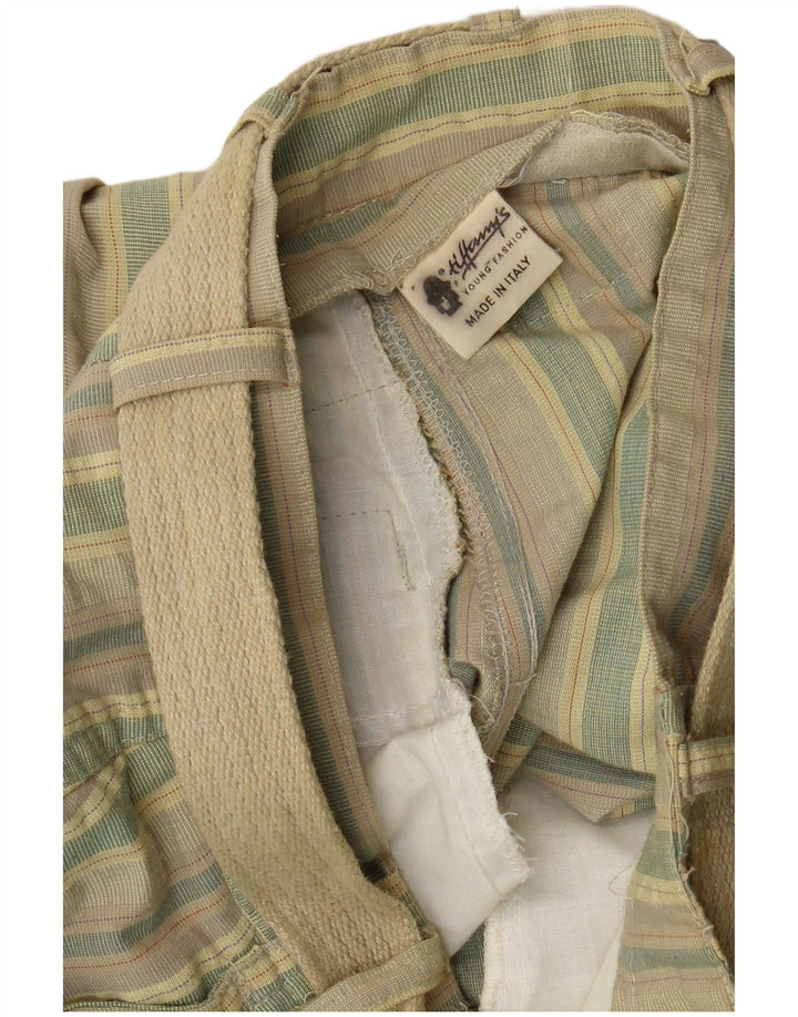 VINTAGE Womens Chino Trousers IT 36 XS W26 L28 Multicoloured Striped