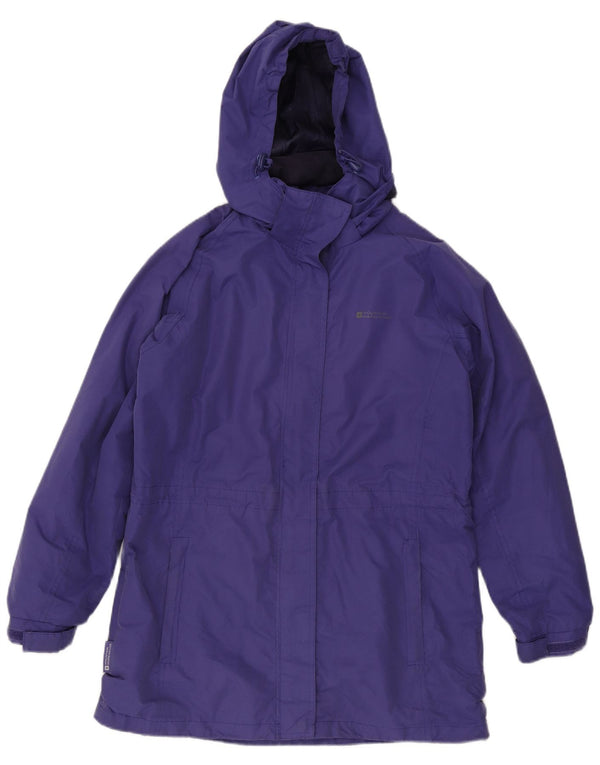 Mountain Warehouse Womens Hooded Raincoat UK 14 Large Purple Polyester