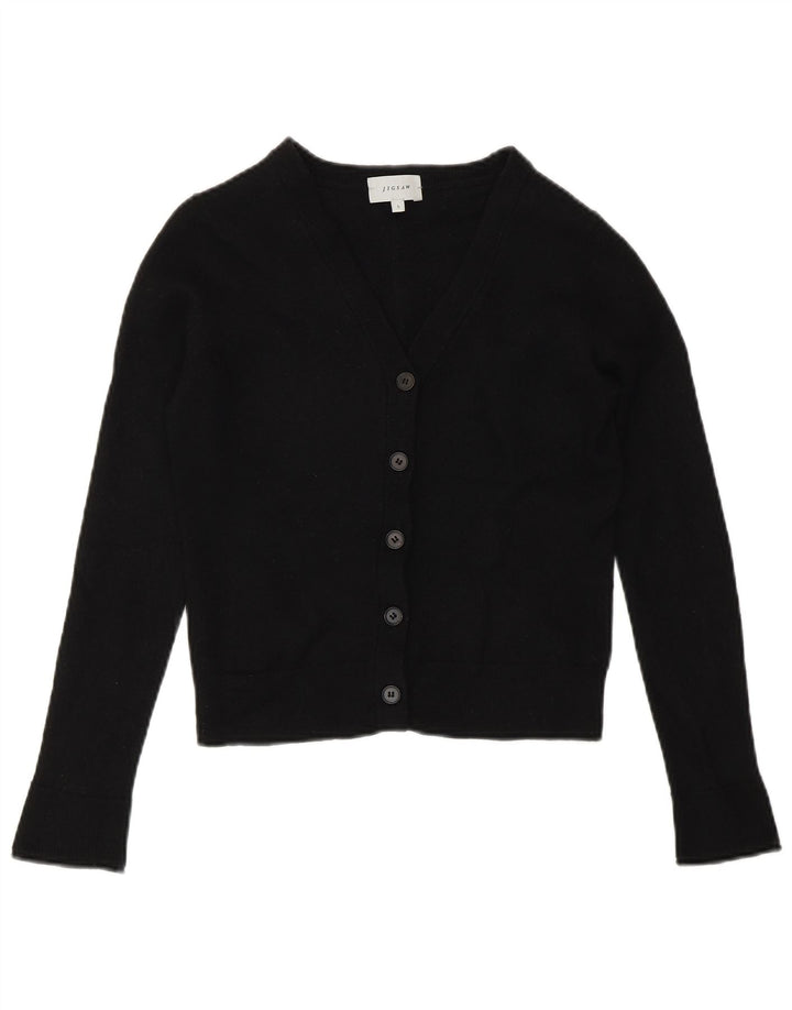 Jigsaw Womens Bolero Jumper UK 10 Small Black Wool