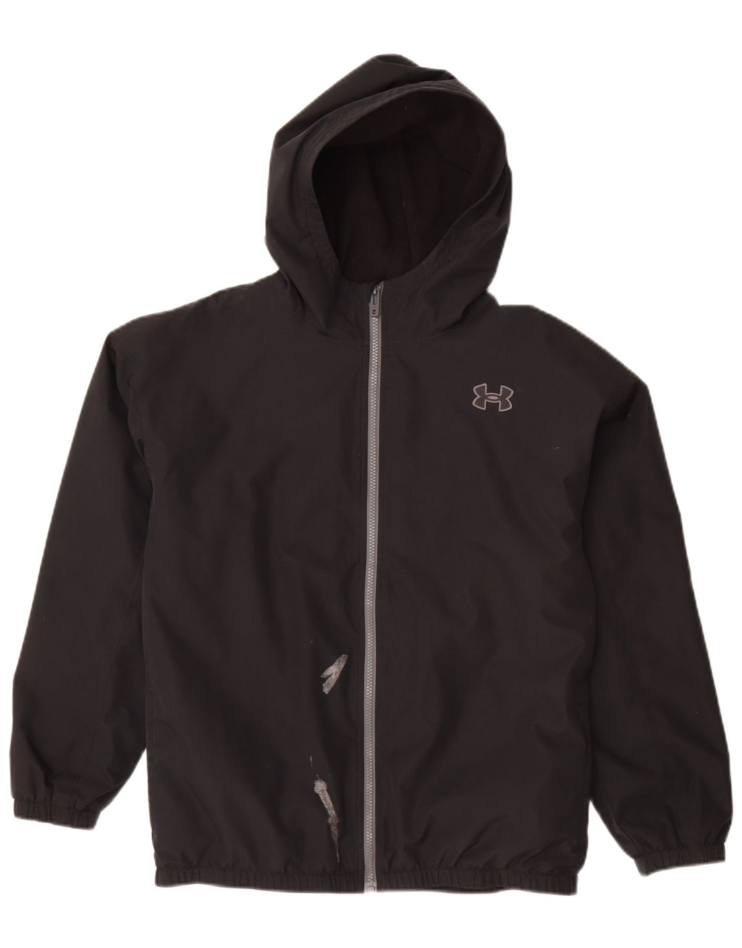 Under Armour Boys Graphic Hooded Rain Jacket 13-14 Years Black