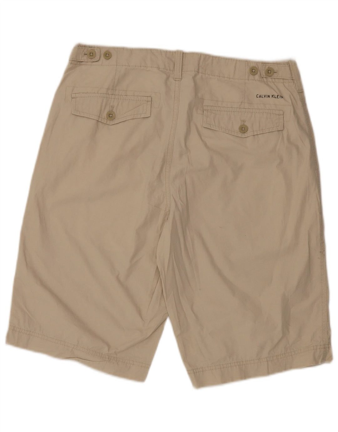 CALVIN KLEIN Mens Chino Shorts W32 Medium  Beige Cotton