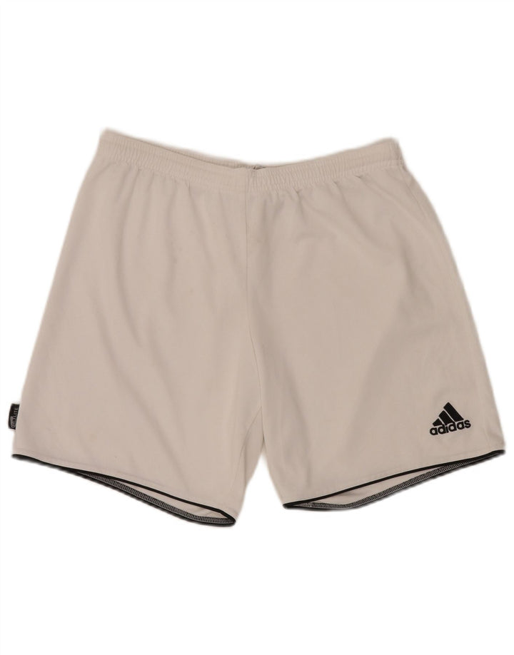 ADIDAS Mens Climalite Sport Shorts Medium  White Polyester